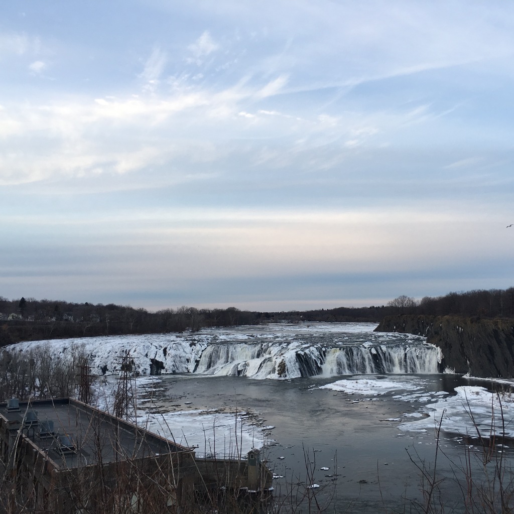Fall skies over Cohoes Falls - Cohoes, NY