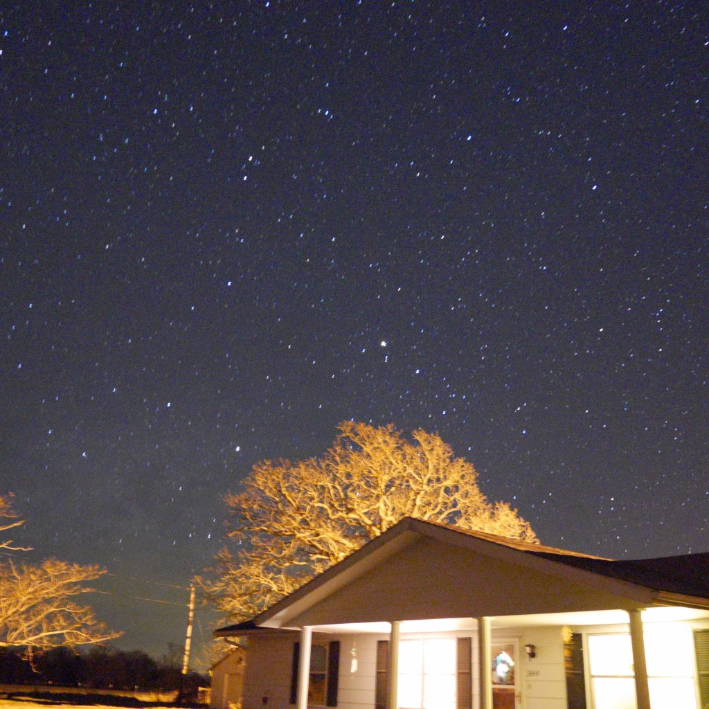 Night shot from Mom's house - Grovespring, MO