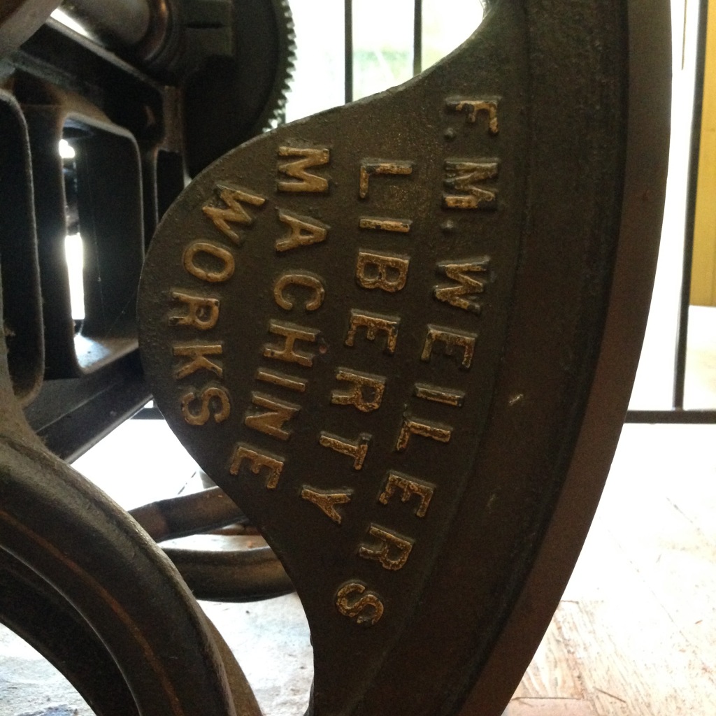 Liberty platen press from 1899 - San Jose Printers' Guild - San Jose, CA