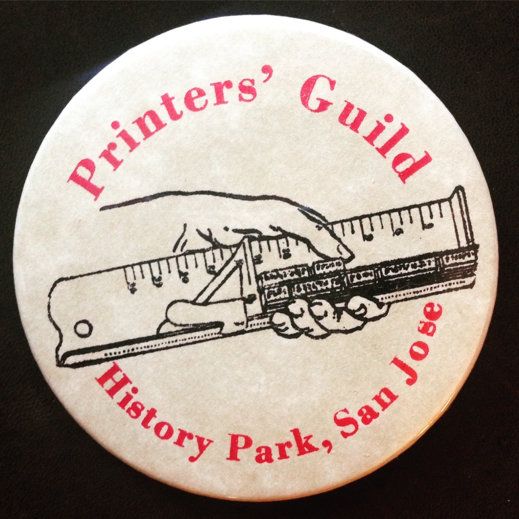 Pin from San Jose Printers' Guild - San Jose, CA