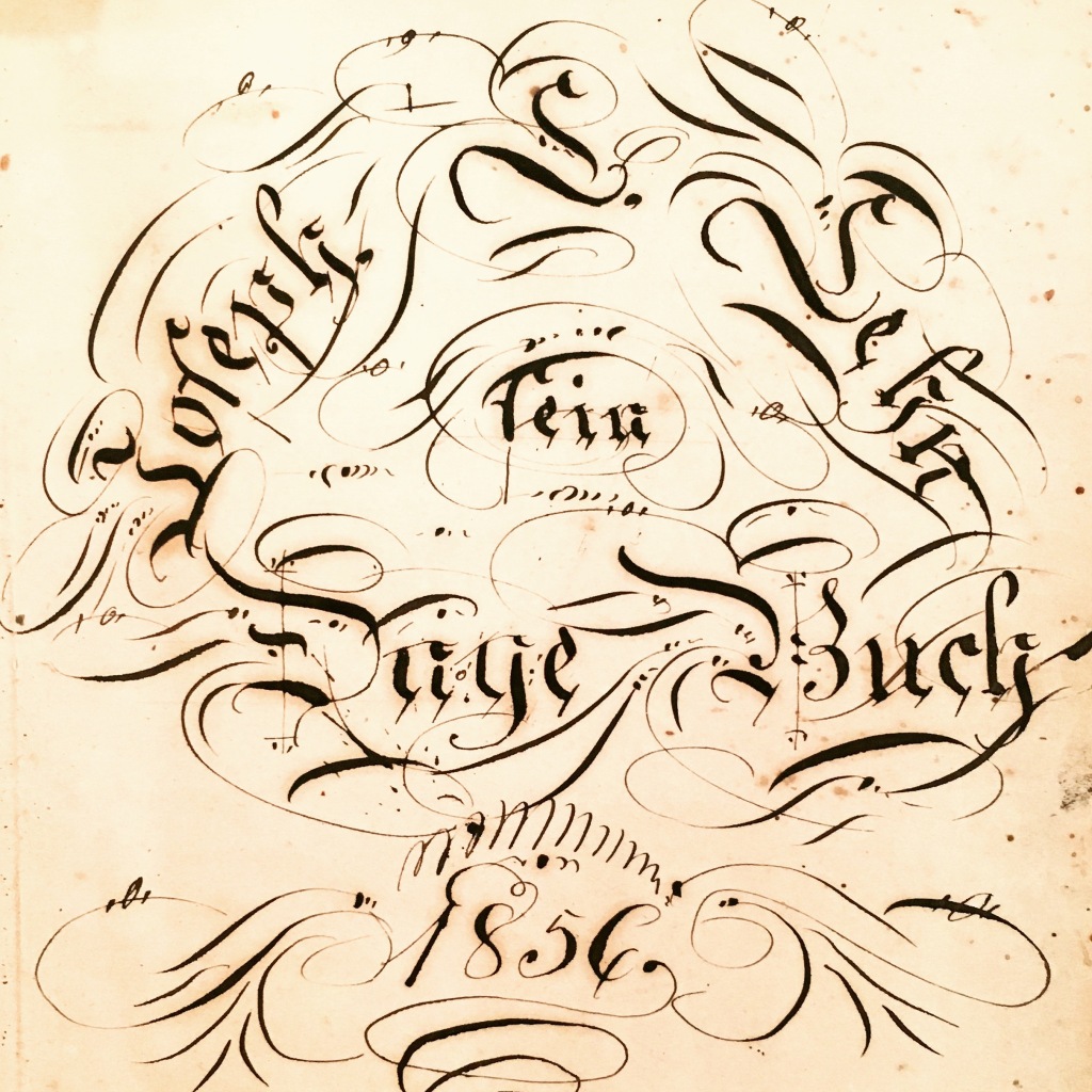 Calligraphy from Ephrata Cloister - Ephrata, PA
