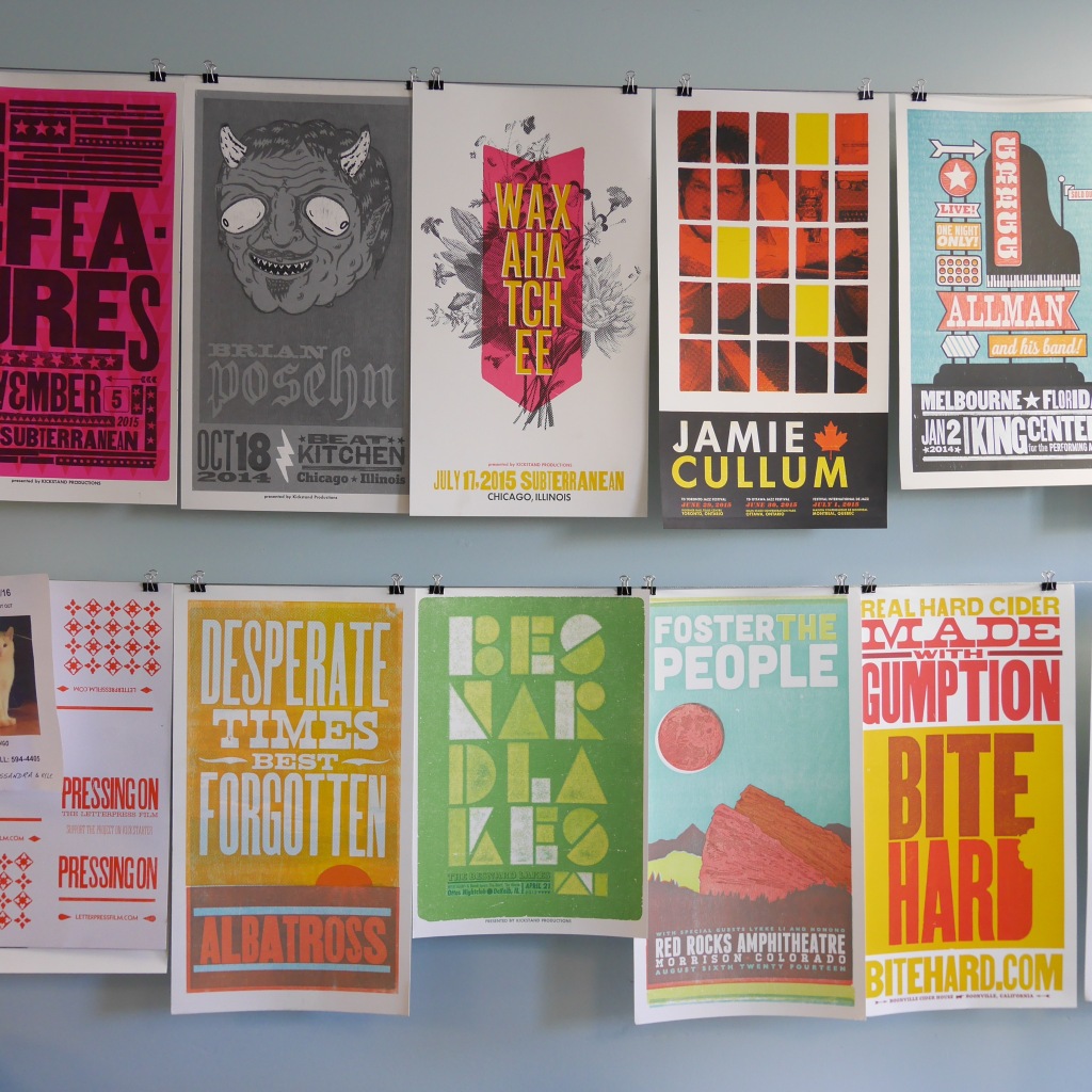 Posters from Brad Vetter's studio - Louisville, KY