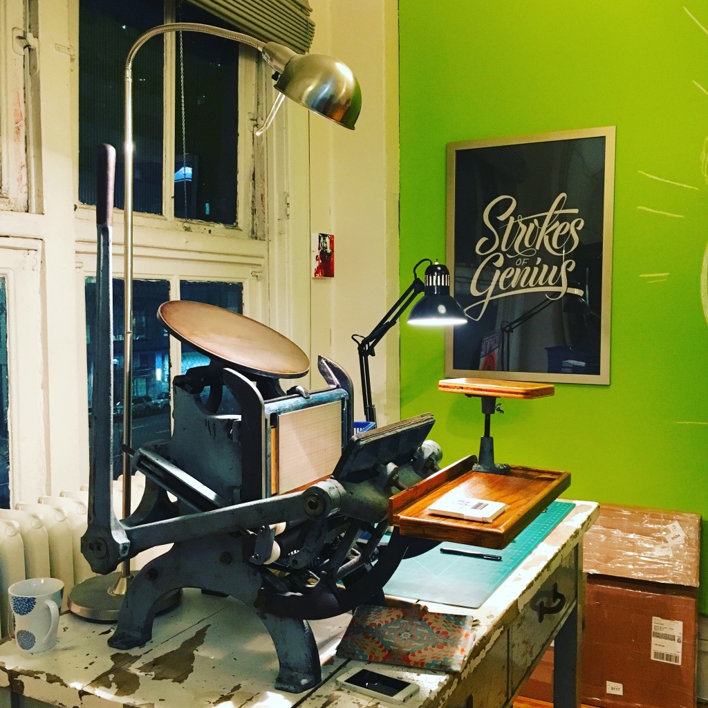 Another studio view from Kidd Letterpress - Calgary, AB, Canada