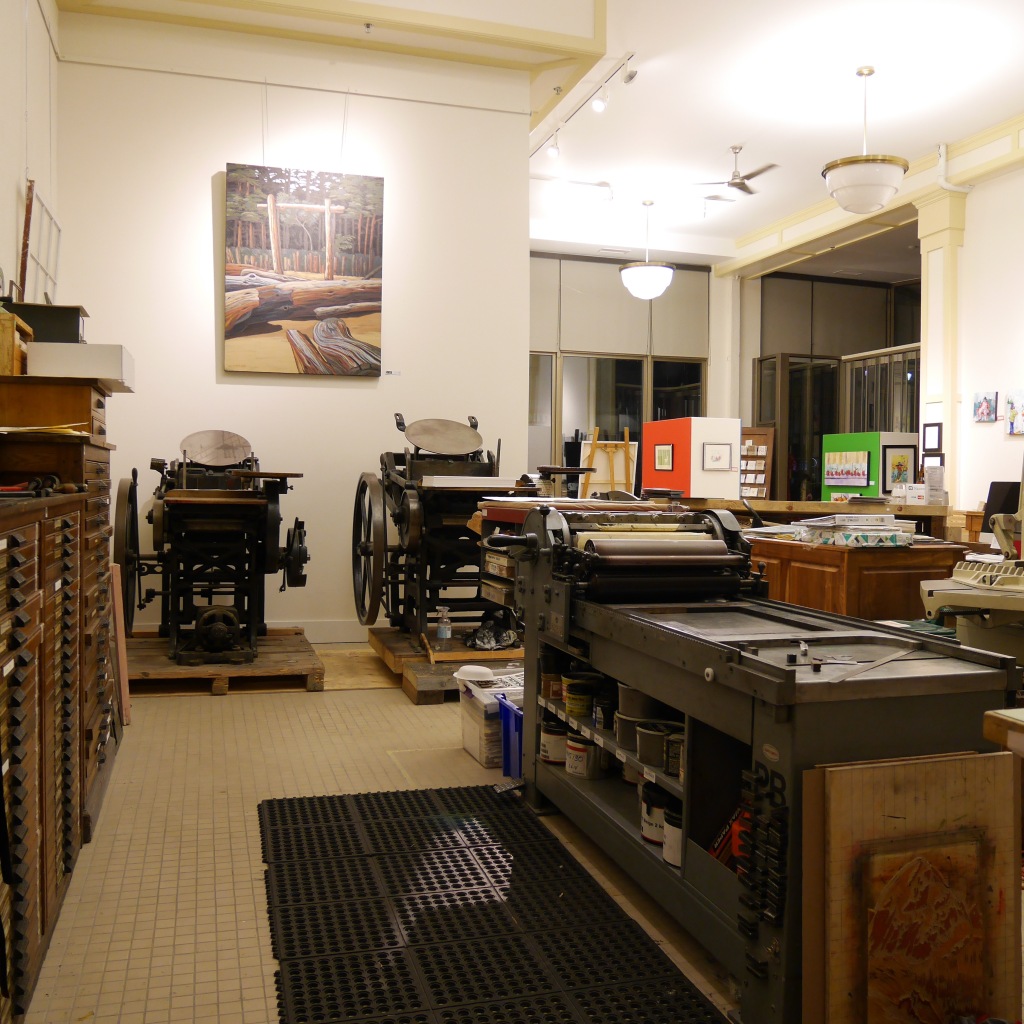 Studio at Clawhammer Press - Fernie, BC, Canada 